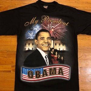 *SOLD* Barack Obama Big Graphic T Shirt